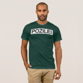 T-SHIRT POZILEI VERT (Devant entier)