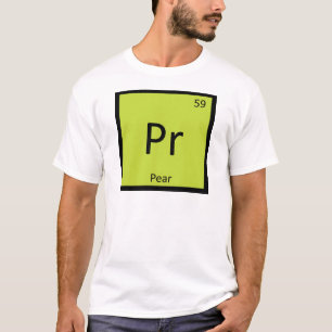 T-shirt Pr - Chimie des fruits de poire Symbole du tableau