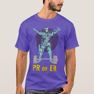 T-shirt PR Ou Er Poids Bodybuilding Fitness Gym