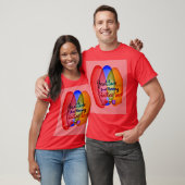 T-shirt PracticeLove Gratitude Salutation Teeting par D.Fl (Unisexe)