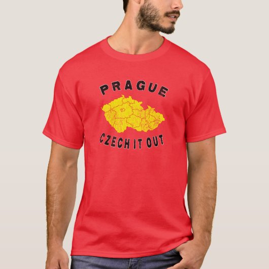 T-shirt Prague - découvrez la tchèque (Devant)