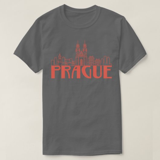 T-shirt Prague Tchèque (Design devant)
