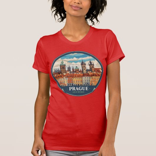 T-shirt "Prague Vintage" (Devant)