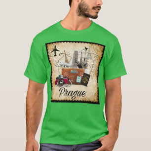 T-shirt Prague World Travel Souvenir Destination Tr