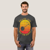 T-shirt Praise Him With The Strings Funny Banjo Player (Devant entier)