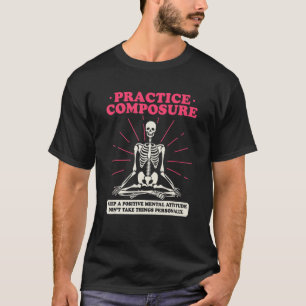 T-shirt Pratique Composite Yoga Squelette