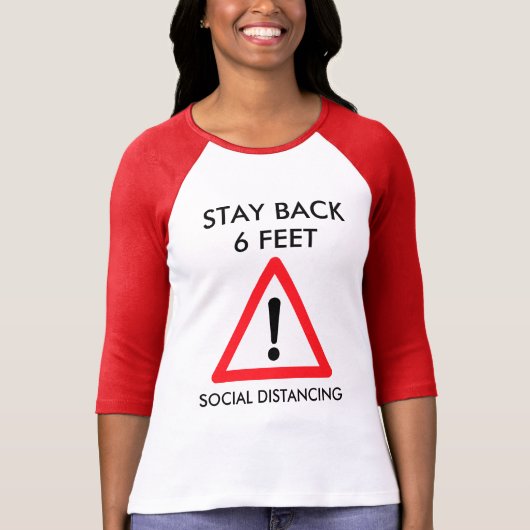 T-shirt Pratique Distances sociales - Combat CoronaVirus (Devant)