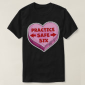 T-shirt Pratique Safe Six Funny Happy Valentines Day 2021 (Design devant)