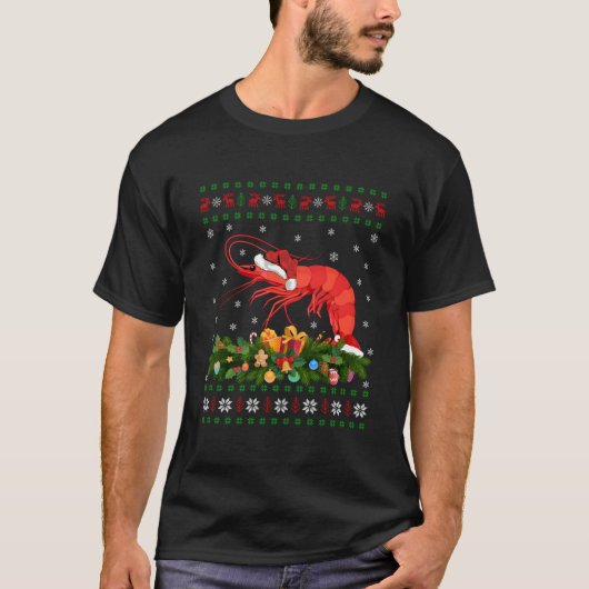 T-shirt Prawn Fish Santa Ugly Prawn (Devant)