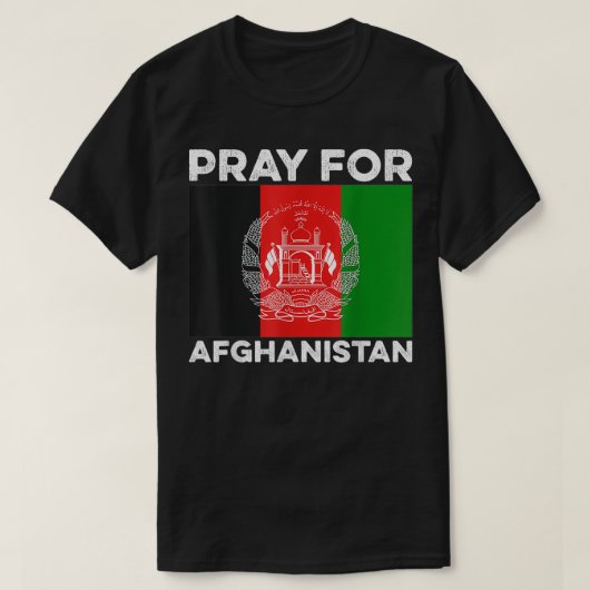 T-shirt Pray for Afghanistan 2021 (Design devant)