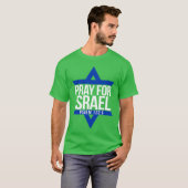 T-shirt Pray ForJewish Star (Devant entier)