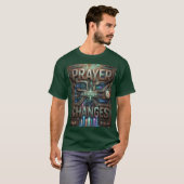T-shirt Prayer Changes Things – Futuristic Steampunk T-Shi (Devant entier)