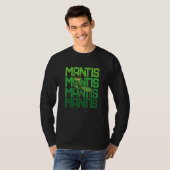 T-shirt Praying Mantis Repeat Bug Insects Collector Entomo (Devant entier)