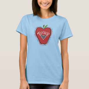 T-shirt Pré chemise rouge d'Apple de professeur de K