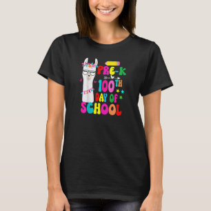 T-shirt Pré-K 100 Jours Smarter Pré-K No Prob Llama Enseig