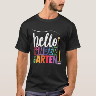 T-shirt Pré-K Bonjour maternelle Premier Jour De L'École R