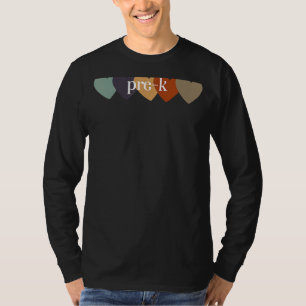 T-shirt Pré K Coeurs Enseignants Retour À L'École Enseigne