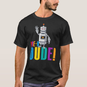 T-shirt Pré K Dude Robot Premier Jour Retour À L'École Étu