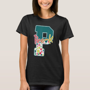 T-shirt Pré K En Vert Points C'Est Une Bonne Journée Pour