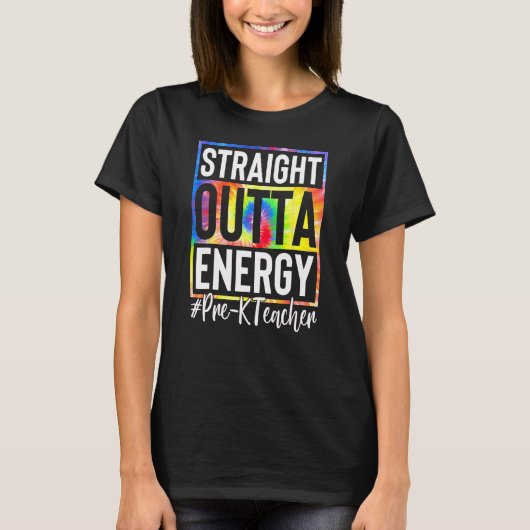 T-shirt Pré K Enseignant droit hors ta Energy Love Enseign (Devant)