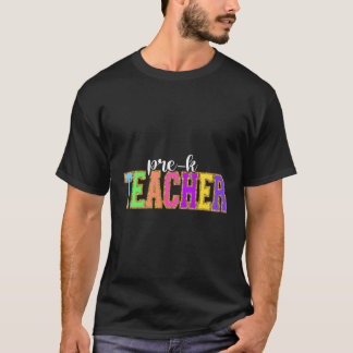 T-shirt Pré-K Enseignant Drôle Retour À L'Appréciation Du