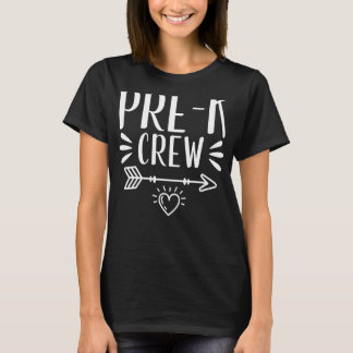 T-shirt Pré K Enseignement par l'équipage Retour à l'école