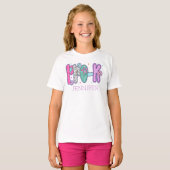 T-shirt Pre K First Day of School Coquette Girly Custom (Devant entier)
