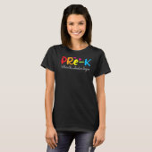 T-shirt Pré K où commence l'aventure (Devant entier)