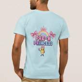 T-shirt Pre-K Princess Back to School Rainbow Crown (Dos)