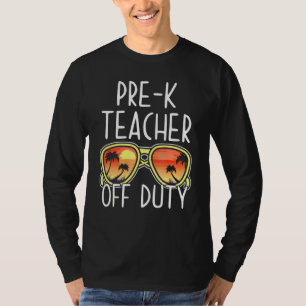T-shirt Pré-K Professeur Hors Service Lunettes de soleil P