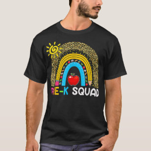 T-shirt Pré-K Squad Enseignant de l'équipe préscolaire Fun