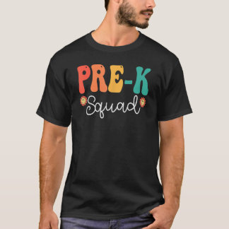 T-shirt Pré K Squad Retro Super Vintage Joyeux Premier jou