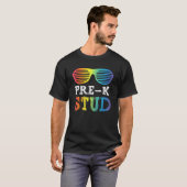 T-shirt Pré K Stud Pour Garçons Retour À L'École (Devant entier)