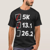 T-shirt Pre Marathon Checklist Funny Running  (Devant)