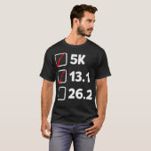 T-shirt Pre Marathon Checklist Funny Running  (Devant entier)