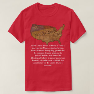 T-shirt Préambule de la Constitution des États-Unis
