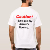 T-shirt Précaution ! (Dos)