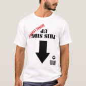 T-shirt Précaution : Acrobate à l'intérieur (Devant)