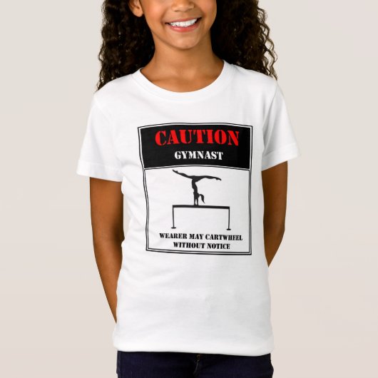 T-Shirt Précaution : Le porteur peut roue sans préavis (Devant)