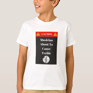 T-shirt "Précaution - musicien environ coutume pour causer