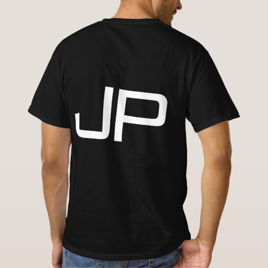 T-shirt Précédent Conception Imprimer votre monogramme Ini (Dos)
