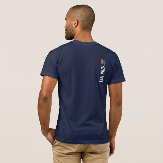 T-shirt Précédent Imprimer Ajouter un texte Modèle (Dos entier)