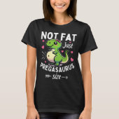 T-shirt Pregasaurus Dinosaur Grotte mignonne T-Rex Gros Pl (Devant)