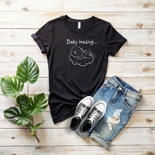 T-shirt Pregnant First Mothers Day white