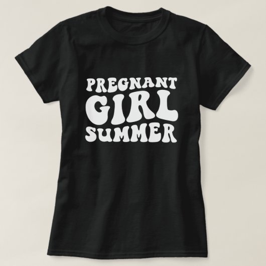 T-shirt Pregnant Girl Summer, Fun Maternity for Summer (Design devant)
