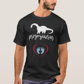 T-shirt Pregosaurus Grossesse Faire-part C'est un garçon P (Devant)