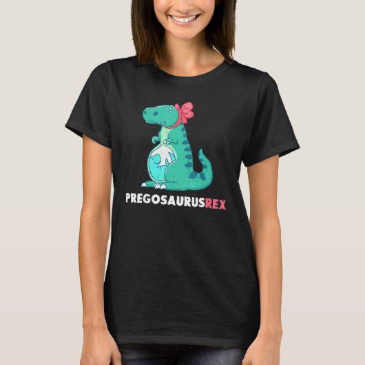 T-shirt Pregosaurus Rex Dinosaur Faire-part de grossesse 1 (Devant)