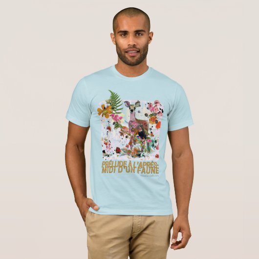 T-shirt prélude à l'après-midi d'une débussie faun (Devant entier)