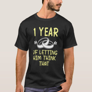 T-shirt Premier 1er 1 an Mariage Anniversaire Think Mari