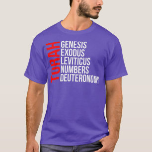 T-shirt Premier 5 Livres Torah Hébreu Israélites Yeshua